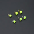 Gold Silver Tennis Ball Stud earrings, Sporty Tennis Ball Charms, Sku#A521